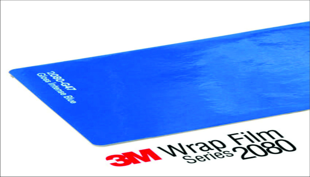 3M 2080 Wrap Film Series G47 Intense Blue, гланц