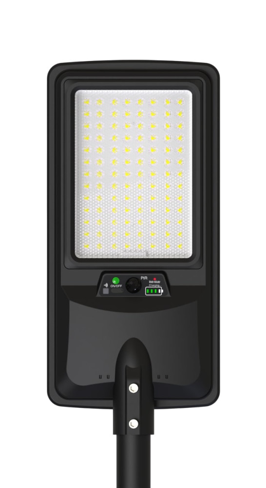 LED СОЛАРНА УЛИЧНА ЛАМПА 18W 2800LM 15Ah 6000K IP65 СЪС СЕНЗОР ЗА ДВИЖЕНИЕ/ДИСТАНЦИОННО УПРАВЛЕНИЕ