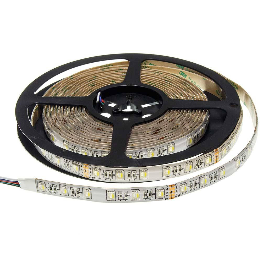 24V LED ЛЕНТА 1ролка-5м, RGBWH 60L / M 12MM 16W / M 600LM / M IP65