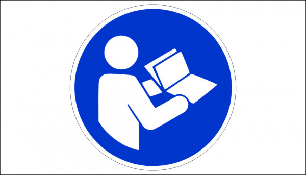 REFER TO INSTRUCTION MANUAL SIGN