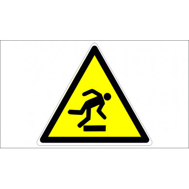 STEPPING HAZARD SIGN