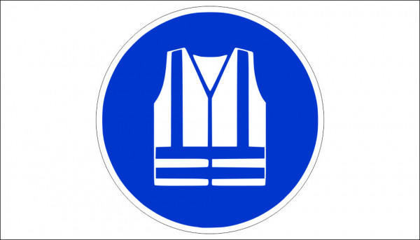 REFLECTIVE VEST REQUIRED SIGN

