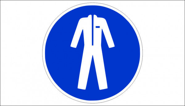 SIGN MANDATORY USE OF PROTECTIVE CLOTHING

