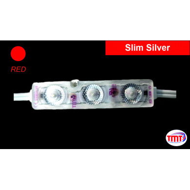 Slim Silver LED Module, RED, 1,08W, IP 67