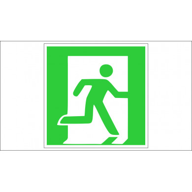 SIGN EVACUATION EXIT RIGHT