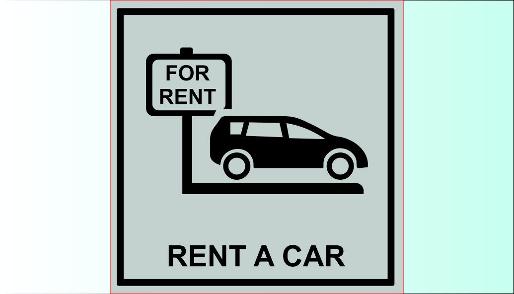 3D ПИКТОГРАМА ЗА ХОТЕЛ - RENT A CAR