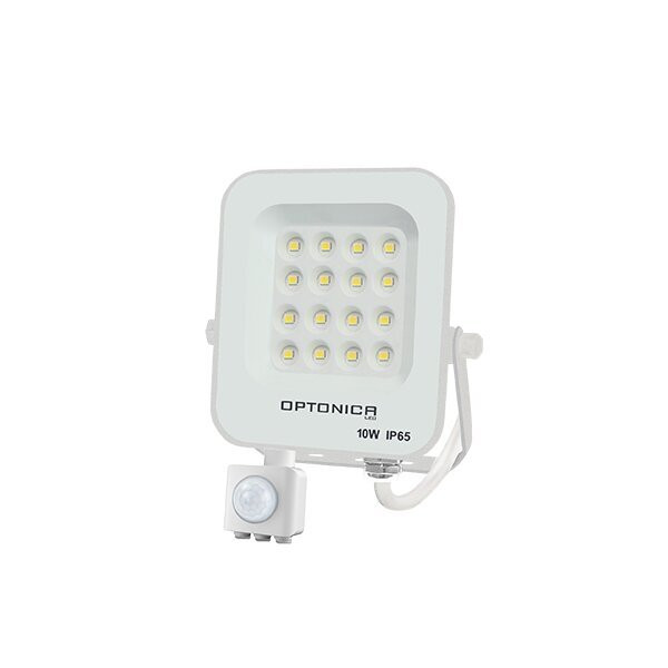 LED SMD ПРОЖЕКТОР БЯЛ 10W 900LM AC220-240V 90° IP65 2700K + СЕНЗОР