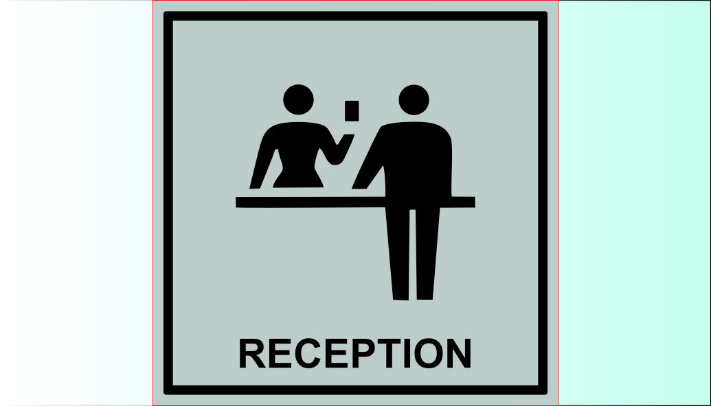 3D ПИКТОГРАМА ЗА ХОТЕЛ - RECEPTION