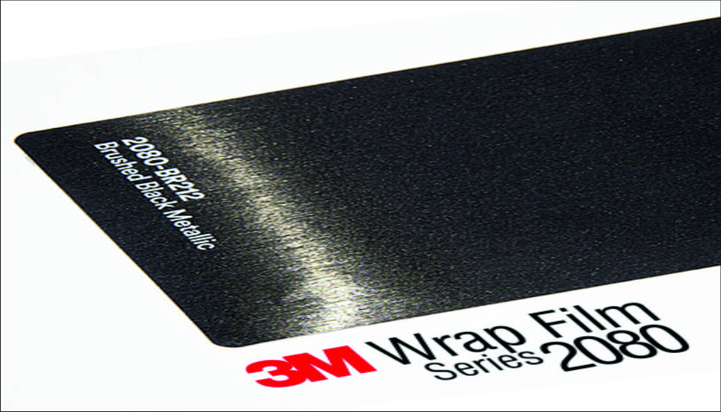 3M 2080 Wrap Film Series BR212 - Scratch Black Metallic