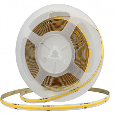 LED COB ЛЕНТА 1ролка-5м 24V 512SMD/m 6000K IP20 12W/M RA90