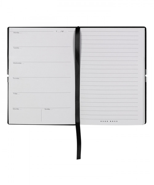 NOTEBOOK A6 ELEGANCE STORYLINE BLACK AGENDA