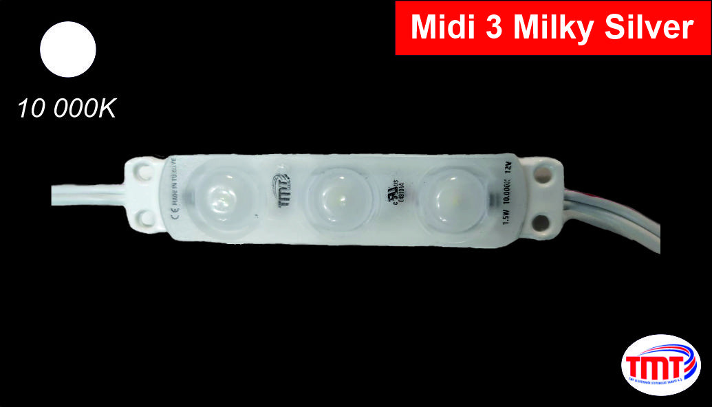 Midi 3 Milki Silver, LED Module, 10 000K, 1,50W, IP 67