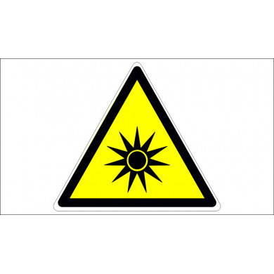 SIGN CAUTION OPTICAL RADIATIONS