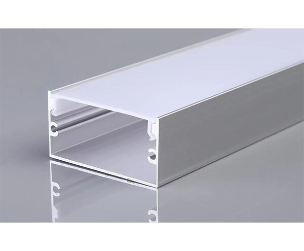 АЛУМИНИЕВ ПРОФИЛ ЗА LED ЛЕНТА СРЕБРИСТО ТЯЛО/БЯЛ РАЗСЕЙВАТЕЛ 2m 40х20mm