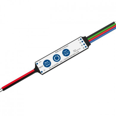 МИНИ LED КОНТРОЛЕР(NO-RF) 12-24VDC 1CH – 75W(for 5m LED STRIP)