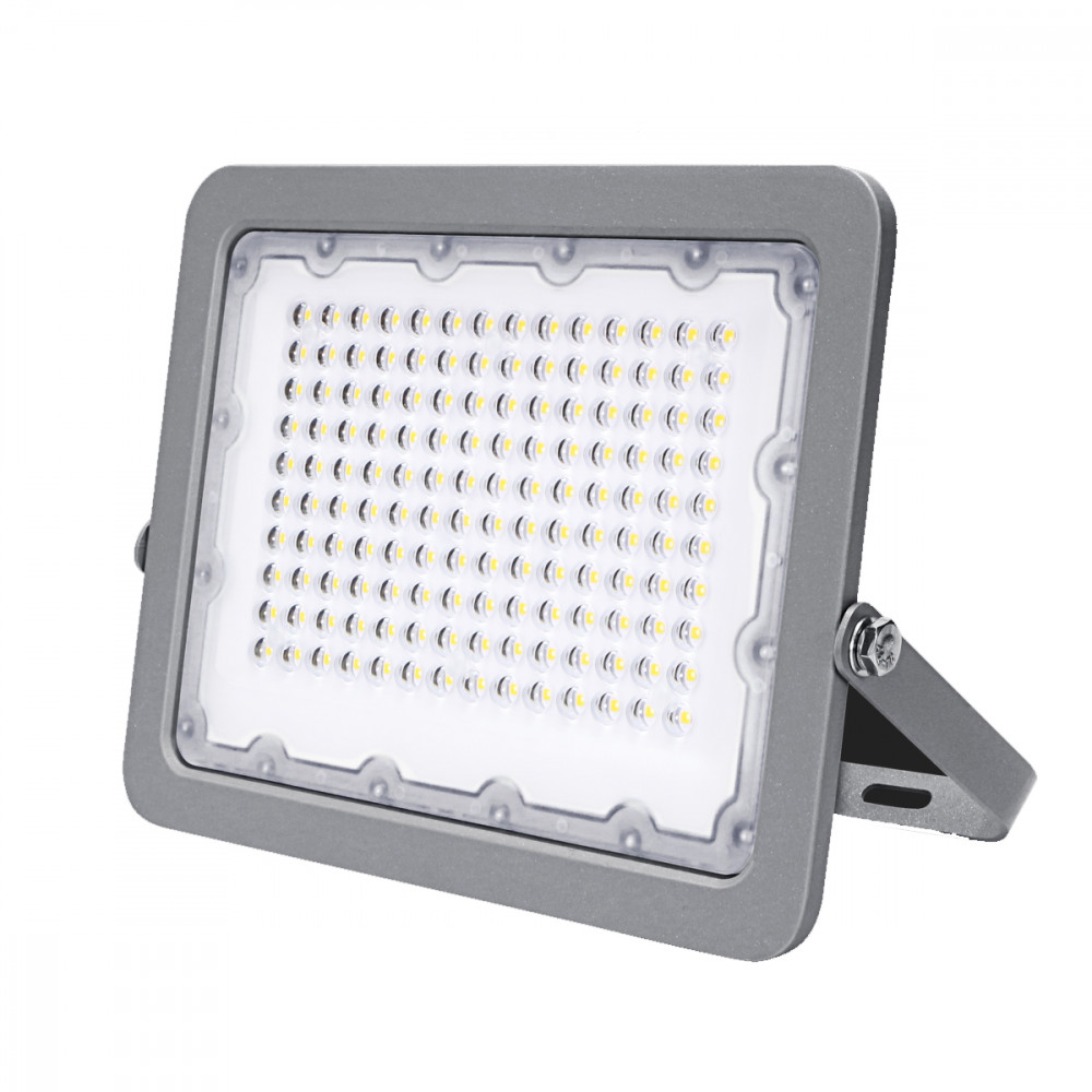 100W LED SMD ПРОЖЕКТОР СИВ 6000K – IP65