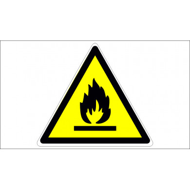 SIGN FLAMMABLE MATERIAL