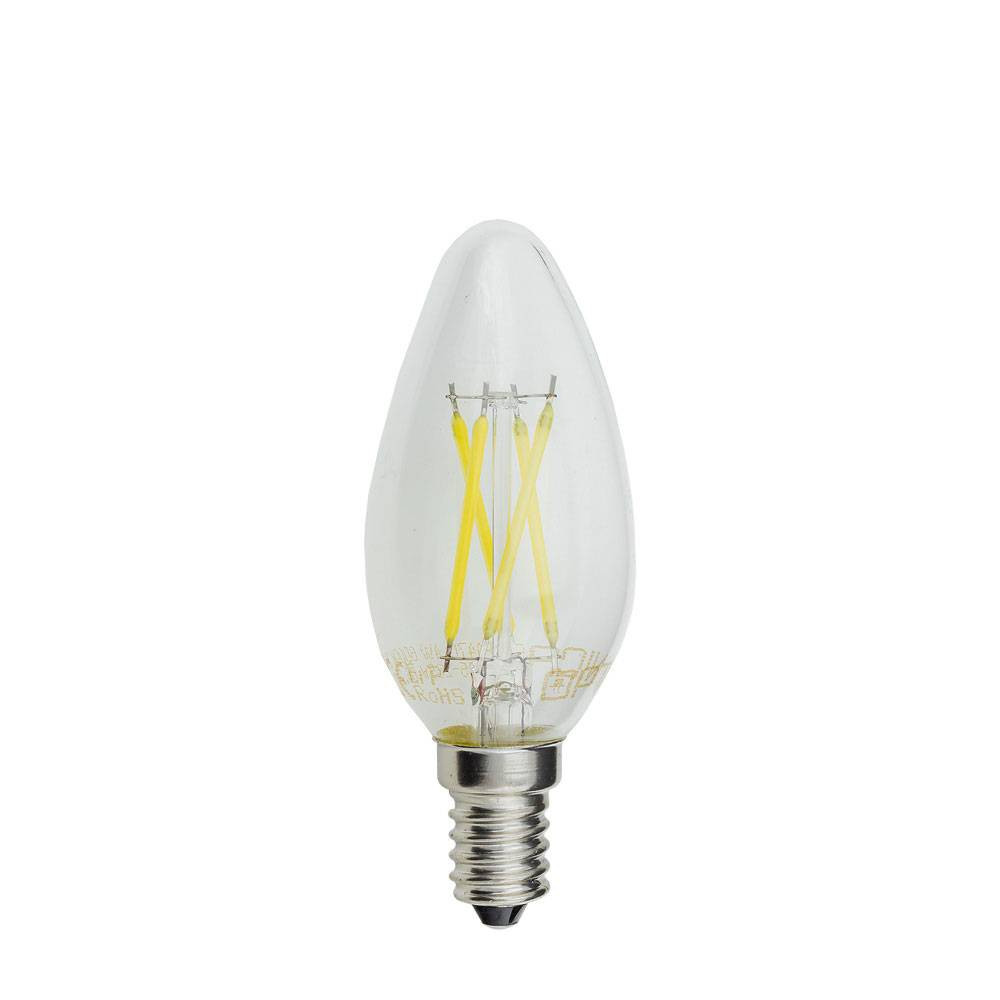 LED КРУШКА ФИЛАМЕНТ КЕНДЪЛ 4W 400LM E14 175-265V ДИМИРАЩА 2800К 