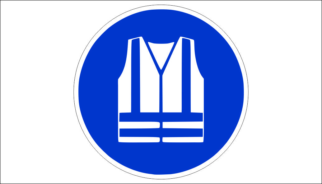 REFLECTIVE VEST REQUIRED SIGN