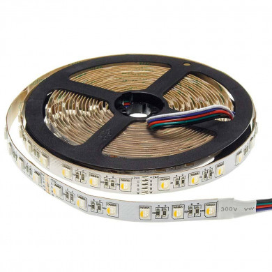 24V LED ЛЕНТА 1ролка-5м, RGBWW 60L / M 12MM 16W / M 600LM / M IP20