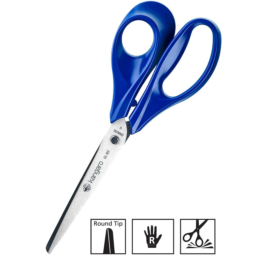 Scissors Kangaro EL-83 21.0cm blue handles