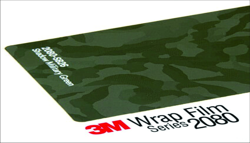 3M 2080 Wrap Film Series SB26 - Camouflage Green