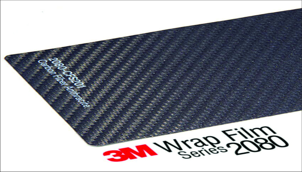 3M Wrap Film Series 2080 CFS201 carbon film, anthracite color