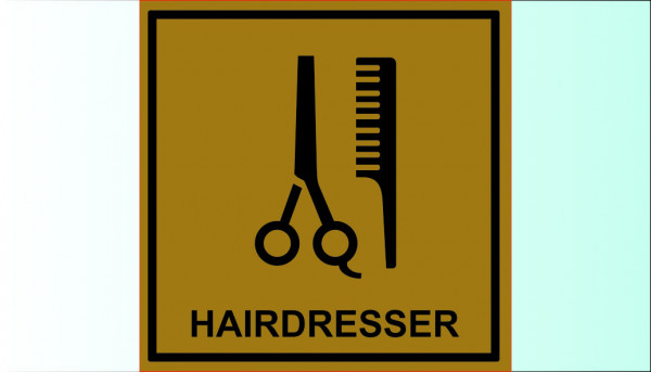 3D ПИКТОГРАМА ЗА ХОТЕЛ - HAIRDRESSER