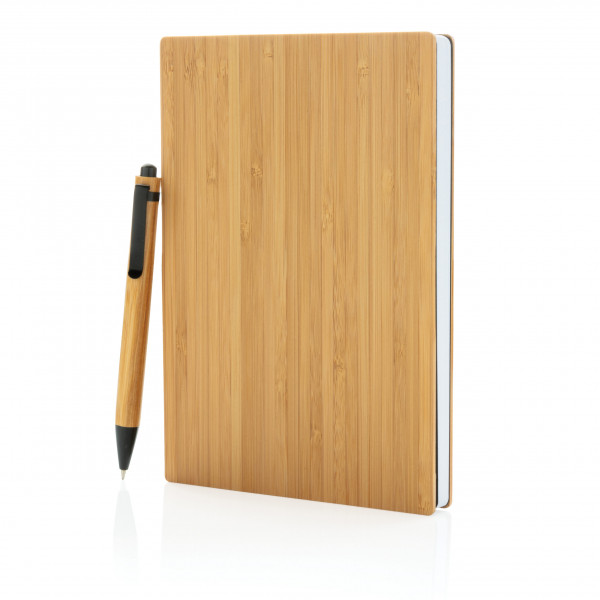 BAMBOO NOTEBOOK AND PEN SET