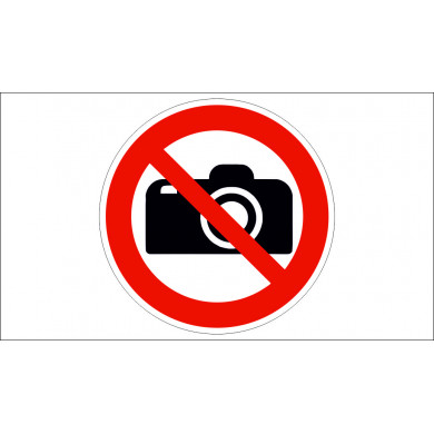 "NO PHOTOGRAPHY" SIGN