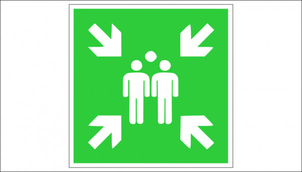 EVACUATION ASSEMBLY POINT SIGN