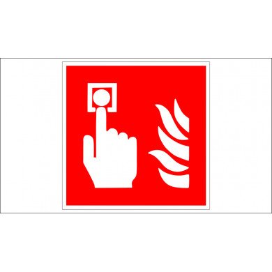 SIGN "MANUALLY OPERATED FIRE EXTINGUISHER OR NOTIFICATION DEVICE"