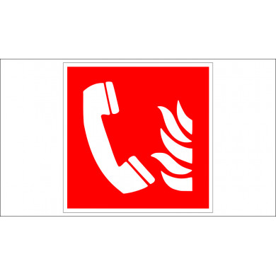 FIRE TELEPHONE SIGN