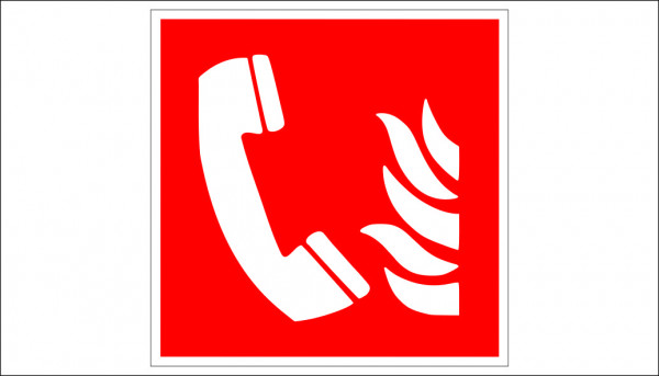 FIRE TELEPHONE SIGN