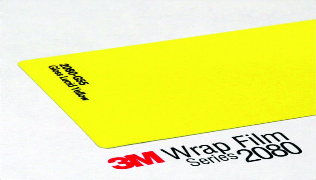 3M 2080 Wrap Film Series G55 - deep yellow, glossy