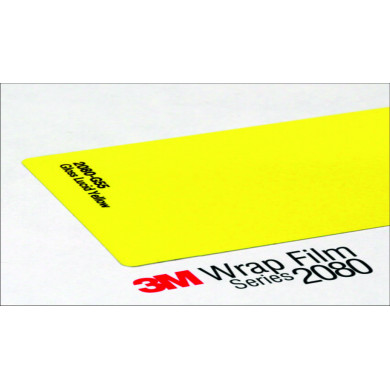 3M 2080 Wrap Film Series G55 - deep yellow, glossy