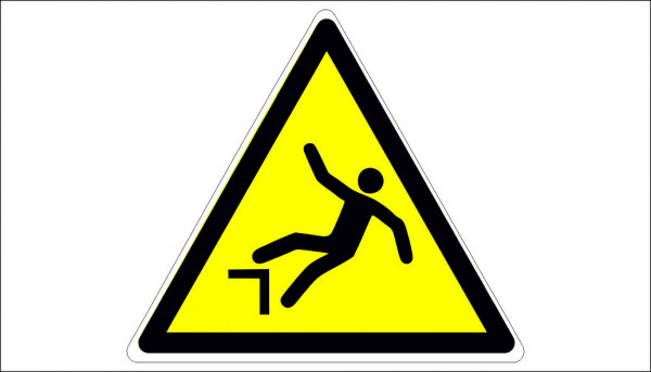 FALL HAZARD SIGN