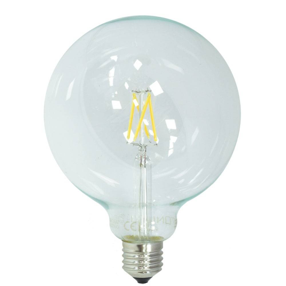 LED КРУШКА ФИЛАМЕНТ G125 6.5W 810LM E27 175-265V 4500К