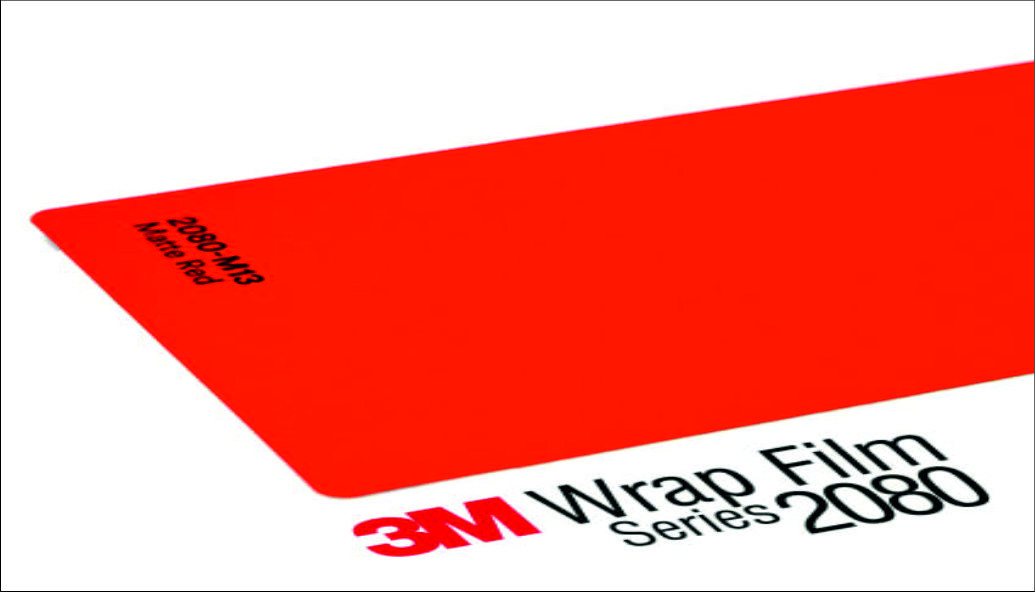 3M 2080 Car Wrap Series M13 red, matt