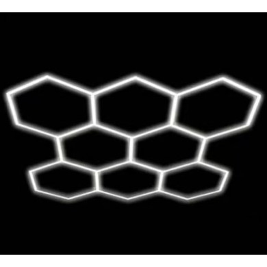 КОМПЛЕКТ 8 ХЕКСАНГОНОВ ОСВЕТИТЕЛ 280W 33600LM 6000K