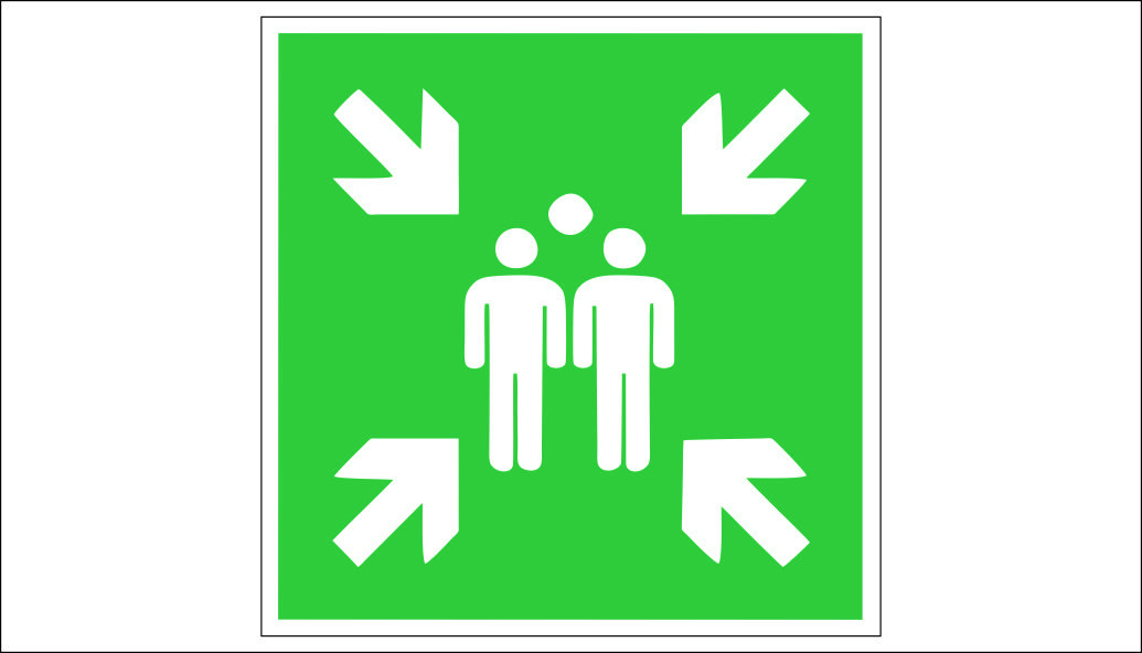 EVACUATION ASSEMBLY POINT SIGN