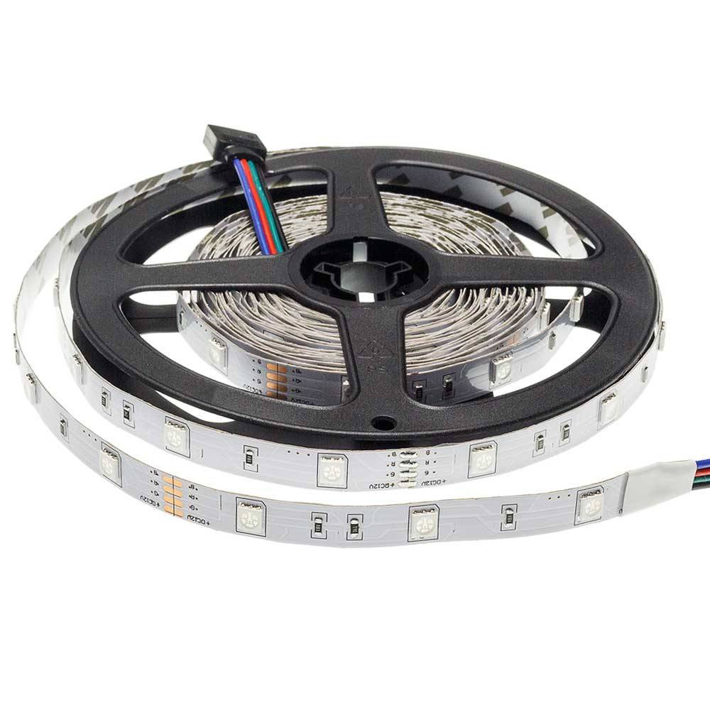 LED ЛЕНТА 1ролка-5м, 5050 30 SMD / m RGB НЕВЛАГОЗАЩИТЕНА