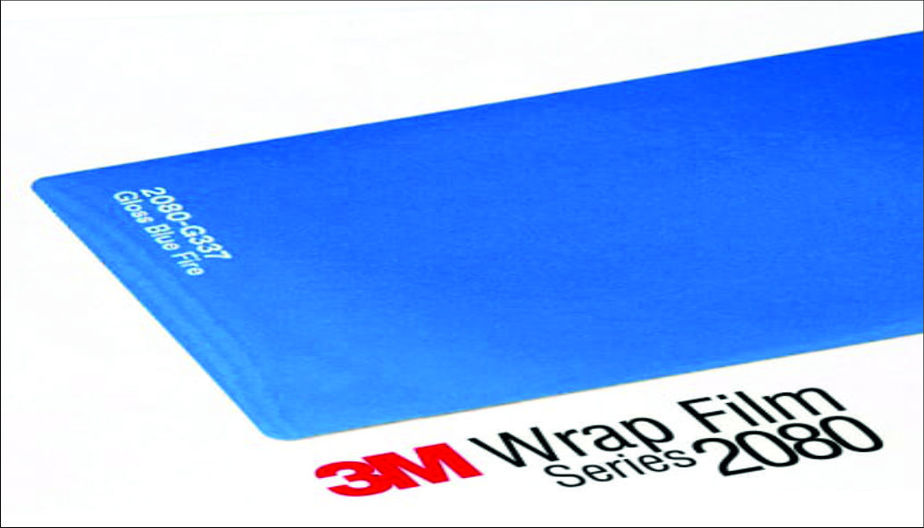 3M 2080 Wrap Film Series G337 Blue Fire, гланц