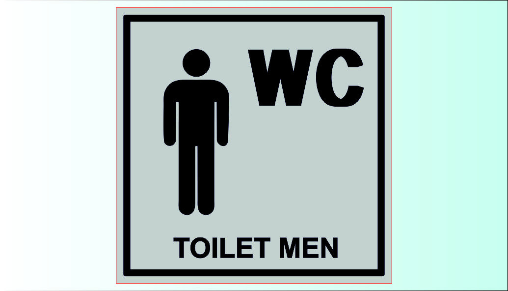 3D ПИКТОГРАМА ЗА ХОТЕЛ - TOILET_MEN