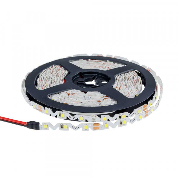 5л.м./ролка LED S-ЛЕНТА 2835 IP65 60LEDs/m, 6mmW DC12V, 7.2W/m – Студено Бяла