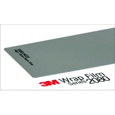 3M 2080 Wrap Film Series HG31 - Light Gray Super Gloss