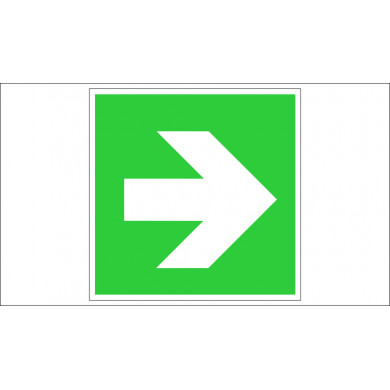 "DIRECTION OF TRAFFIC - RIGHT" SIGN