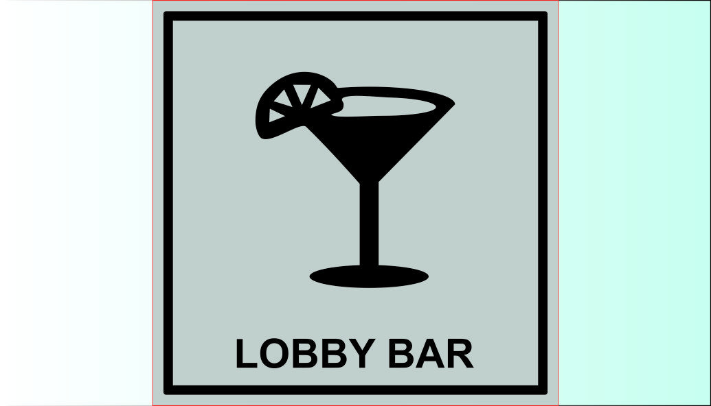 3D ПИКТОГРАМА ЗА ХОТЕЛ - LOBBY BAR