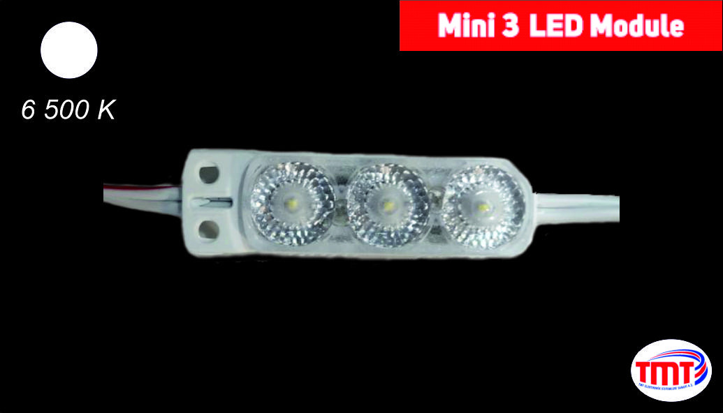 Mini 3 LED Module, 6 500K, 1,08W, IP 67