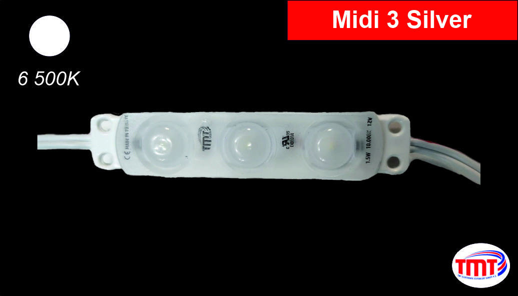 Midi 3 Silver, LED Module, 6 000К, 1,20W, IP 67